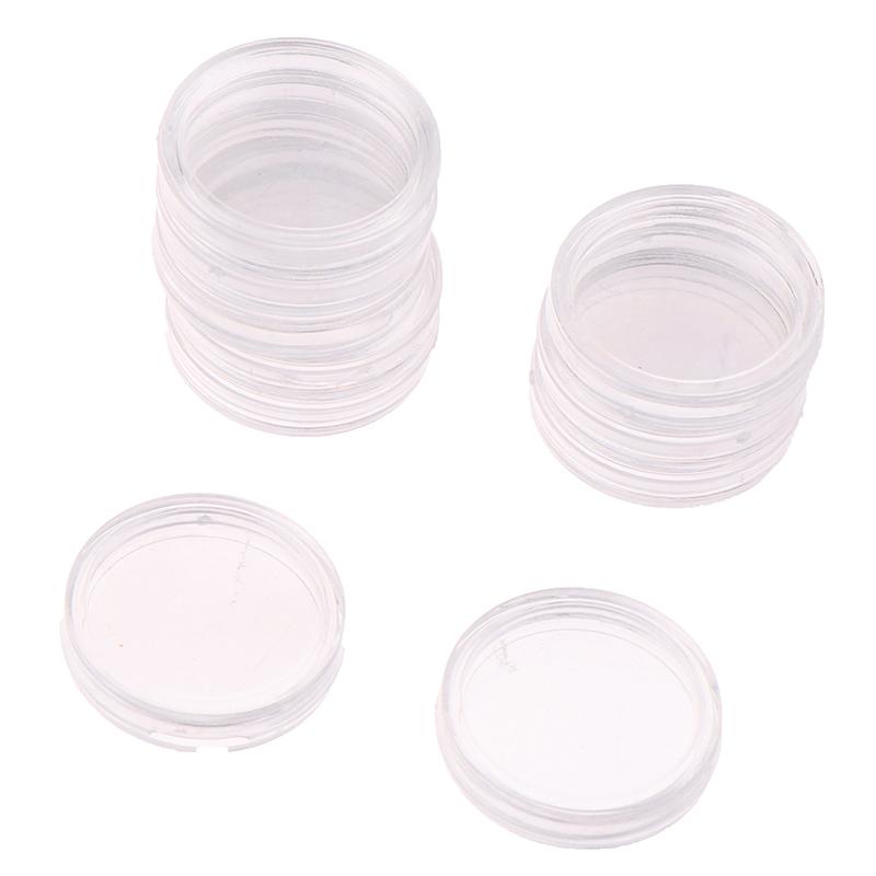 10Pcs 9Sizes 18-40Mm Clear Plastic Protector Capsules Containers Case For Token Coin Collection Transparent Holder Boxes