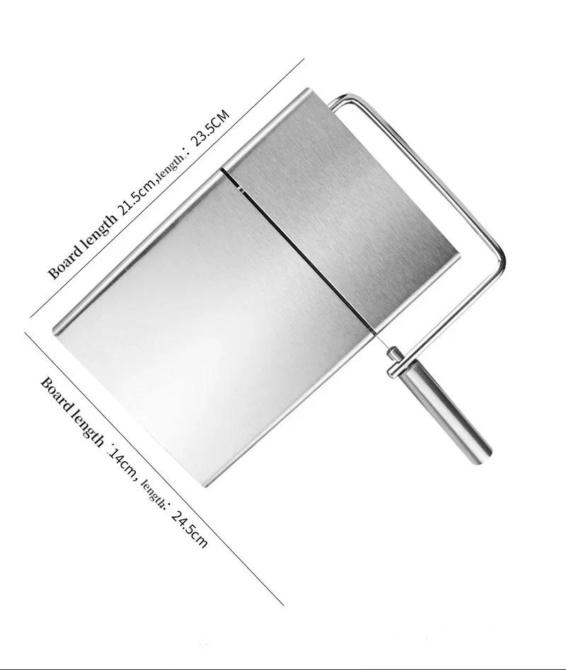 Высококачественная кухонная разделочная доска из нержавеющей стали для сыра, подходит для резки твердого и полутвердого сыра, масла и масла