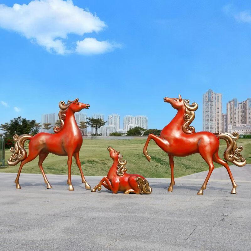 Yanziran Large Fiberglass Horse Sculpture