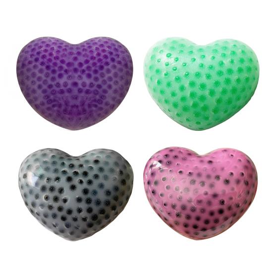Игрушка-антистресс в форме сердца, имитирующая выдавливание прыщей, фиджет-игрушка для снятия тревоги, выдавливание прыщей, игрушка-сжималка для снятия напряжения, сенсорная игрушка
