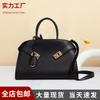 Large Capacity Women's Tote Bag Cowhide Leather Hand Bag Niche High-end Female Office Worker Handbag