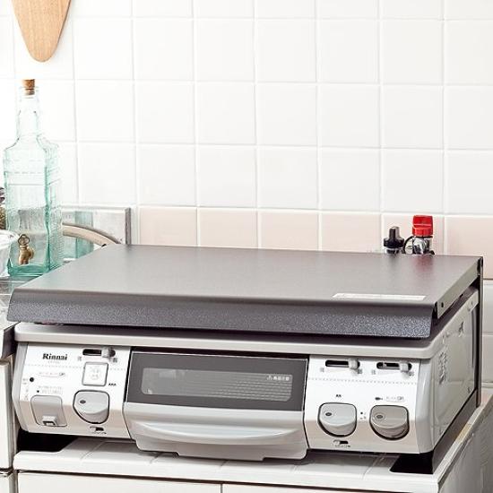 Ikenaga Iron Works Stove Cover Can Also Be Used As Oil Splash Guard X 43 X 5cm Stove Black Made In Japan Gas/IH 59.5 IK-10B