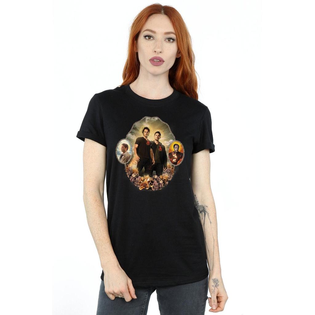 Supernatural Womens/Ladies Holy Shrine Cotton Boyfriend T-Shirt