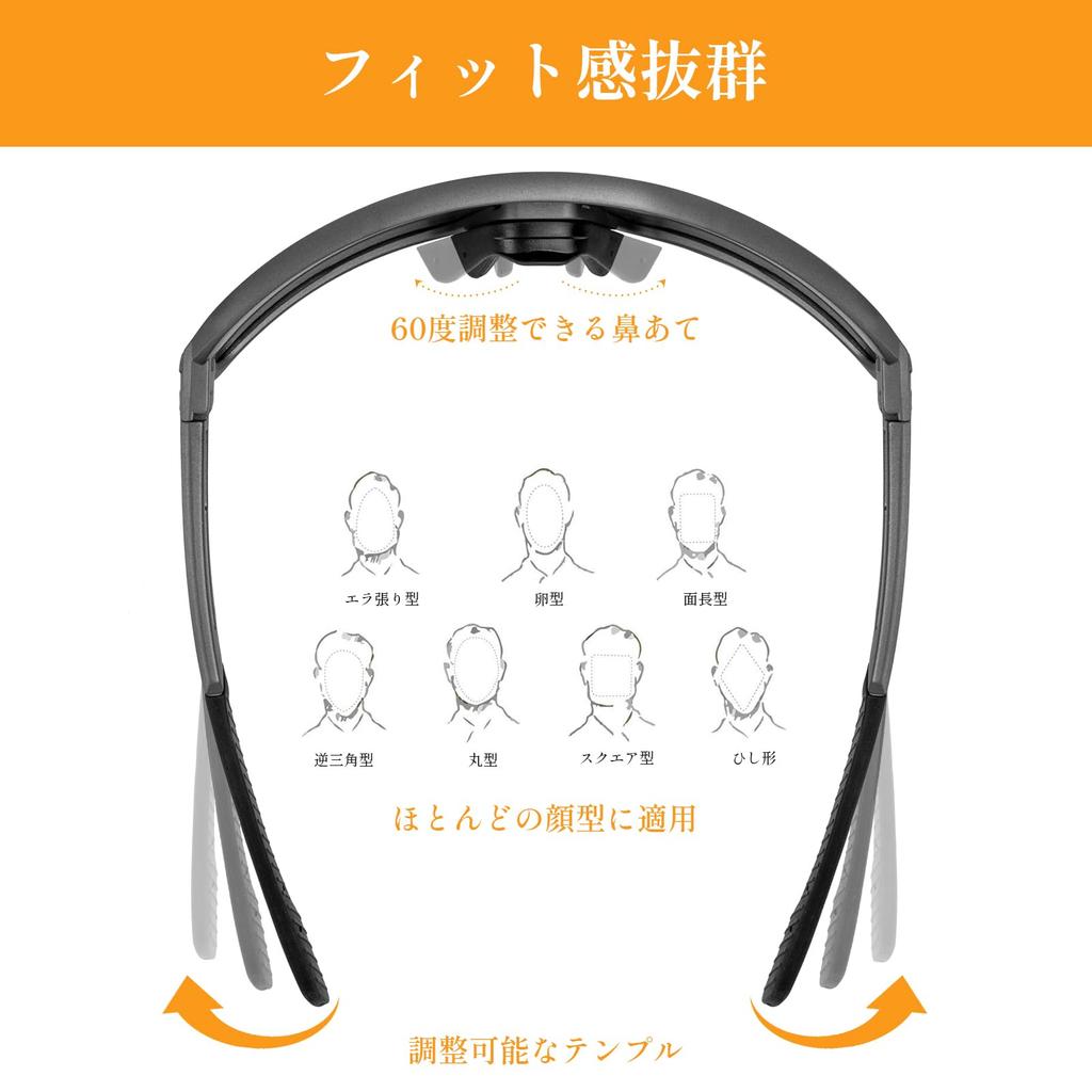 SPOheal Sports REVO TAC UV400 UV TR90 and Includes Storage 2 Replacement Suitable for Night and Watching FDA CE Sunglasses, Polarized, Technology,