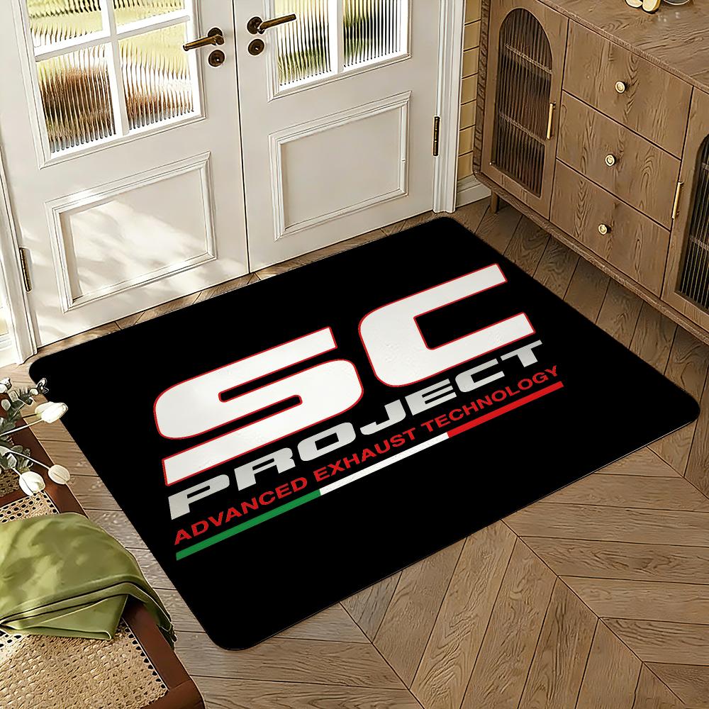 S-C Pro-jects Exhaust Floor Mat Soft Thickened Absorbent Non-Slip Bedroom Living Room Door Mat Home Decor Flannel Rugs