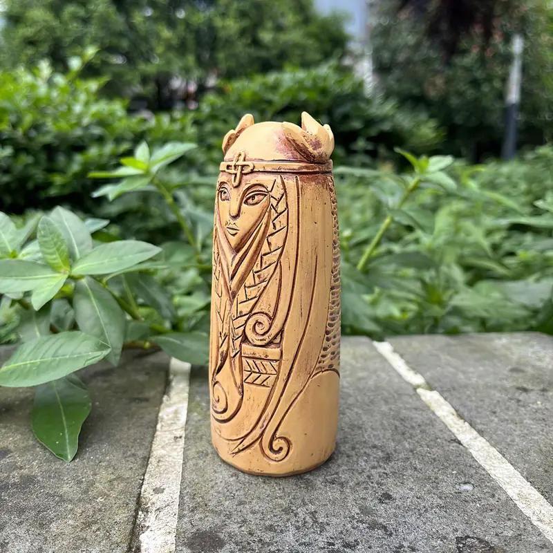 Статуя богини Фрейи викингов, смоляная скульптура, религиозная фигурка ангела, напольная, скандинавская алтарная скульптура для домашнего декора