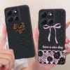 For Motorola Moto G86 Power Cute Flower Butterfly Cat Painted Case For Moto G86 G86Power Black Silicone Soft Phone Cases