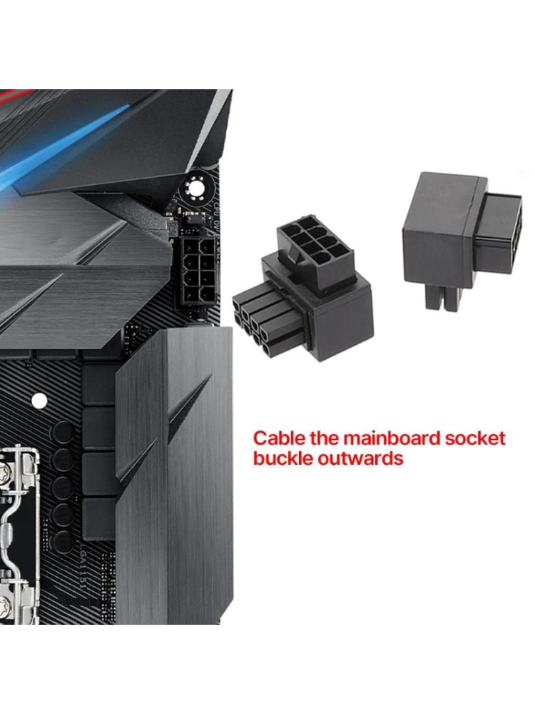 Mainboard CPU 8pin Power Adapter 8Pin Power Connector CPU 8pins 90 Degree Steering Adapter