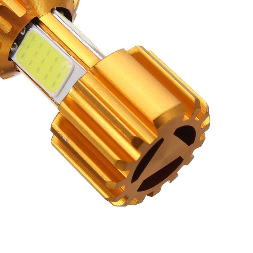 Motorbike Motor HeadLamp BA20D Car LED Bulb Hi/Lo Beam Light Motorcycle Headlight COB Fog Light