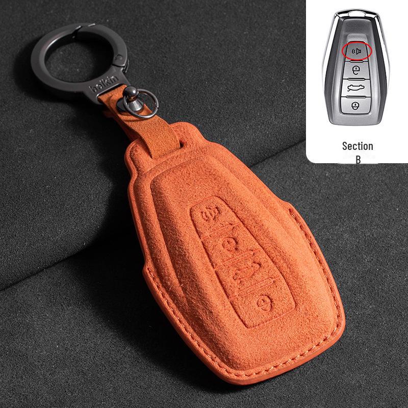 Geely Key Cover for Dihao, Xingrui, Xingyue L, Binrui, Cool, Boyue, Binyue, and GS Models - Unisex Shell Buckle & Bag