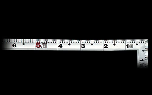 Shinwa Sokutei Curved Scale Silver 1 Shaku Back 30cm Scale with Red Numbers 10028