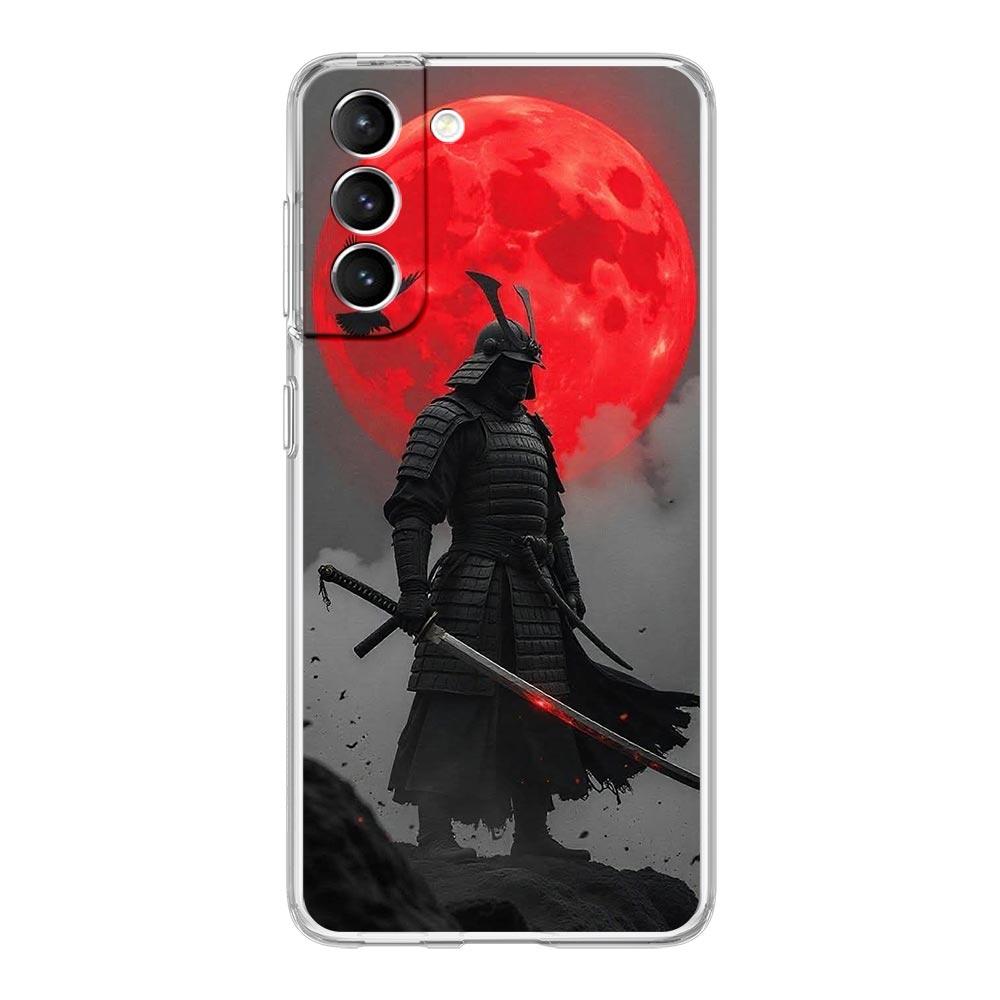 Чехол для телефона Samsung Galaxy S25 S24 S23 FE S22 Ultra S20 S21 5G S10 Plus S10E Мягкий прозрачный чехол Японское искусство самураев