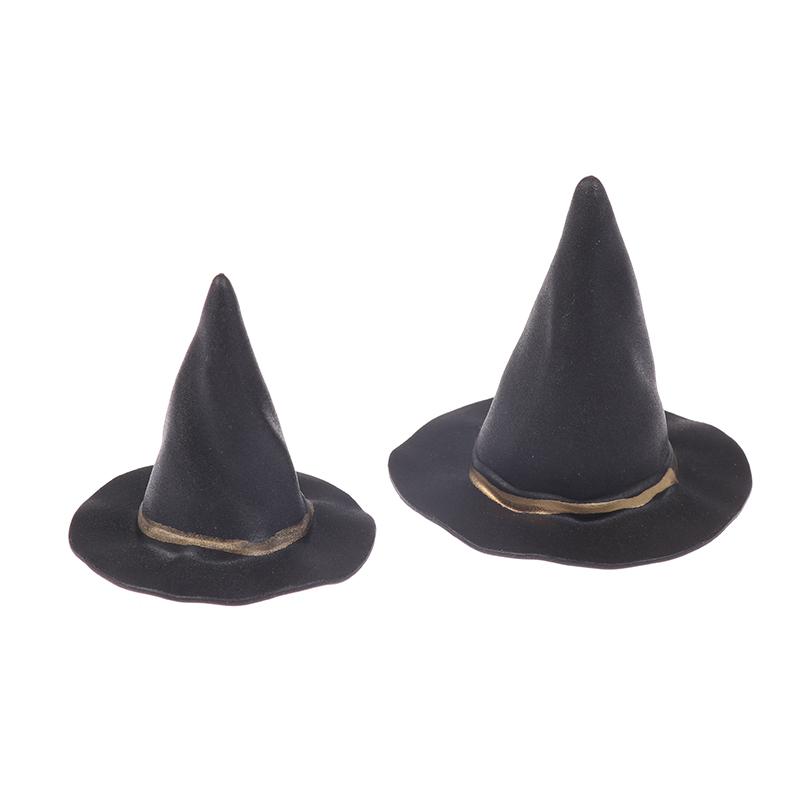 6/10 шт фетровая ткань крошечные шляпы орнамент крышка миниатюрная шляпа ведьмы маленькие шляпы для украшения торта Хэллоуин украшение игрушка
