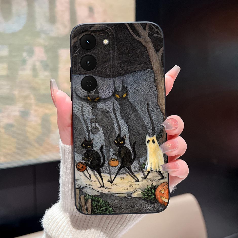 Мультяшный Чехол-Кот Для Tecno Spark 40 Pro Plus 40C 4G Мягкий Силиконовый Ударопрочный Бампер Чехол Для TecnoSpark40 40Pro Plus 40C Fundas