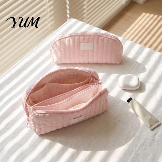Waterproof Cosmetic Toiletry Bag Shell Shape Pencil Pouch, Large Capacity Durable Polyester Organizer, Pen Holder Multilayer Partition Stationery for