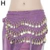 Women's 3 Rows Waist Chain Belt Hip Scarf Belly Dancing Clothing Accessories Belt Skirt Fashion