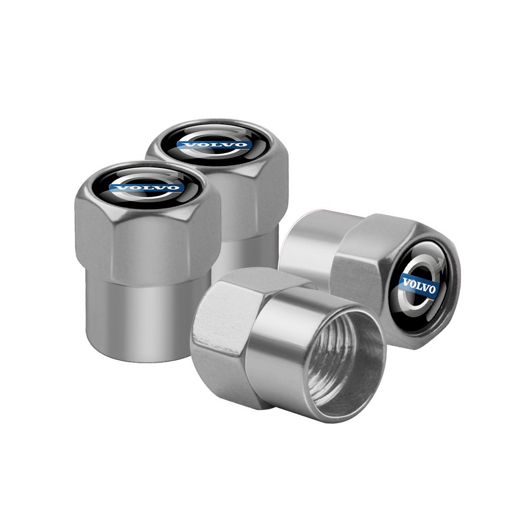 4Pcs Car Styling 3D Metal Wheel Tire Valve Caps Badge Stem Case For Volvo Rdesign V40 V60 V90 V50 XC40 XC60 XC90 S60 S90 C50 C70