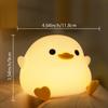 Светодиодный ночник YuanDian Dodo Duck - Милый силиконовый светильник-утка для спален, гостиной - Перезаряжаемый, настольная лампа с сенсорным управлением