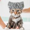 Elastic Universal Adjustable Cat Bathing Cap Ear Prevention Cover Dog Shower Cap Dog Accessories