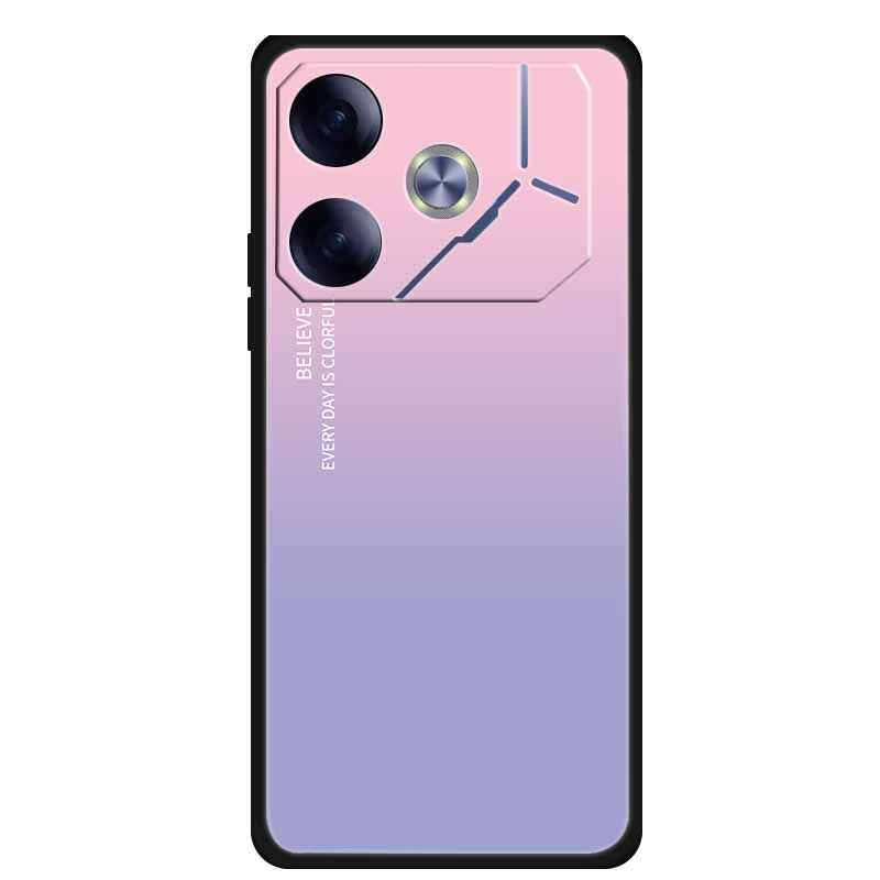 Чехол для телефона Tecno Pova 6 Задняя крышка Ударопрочный Черный Силикон Мягкий Funda для Tecno Pova 6 Чехол Pova6 6.78" Capas Coque