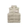 Life Series Letter Logo Embroidered Stand Collar Zipper Down Vest Men Vest Glacier-Gray 152348903-1