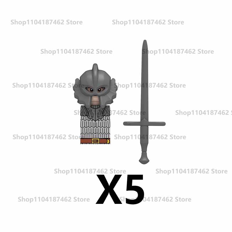 Средневековый Военный Замок Рыцарь Армия Набор Строительные Блоки Зеленый Дракон Воин-волк Война Роз Боевой Конь Оружие Кирпичные Игрушки