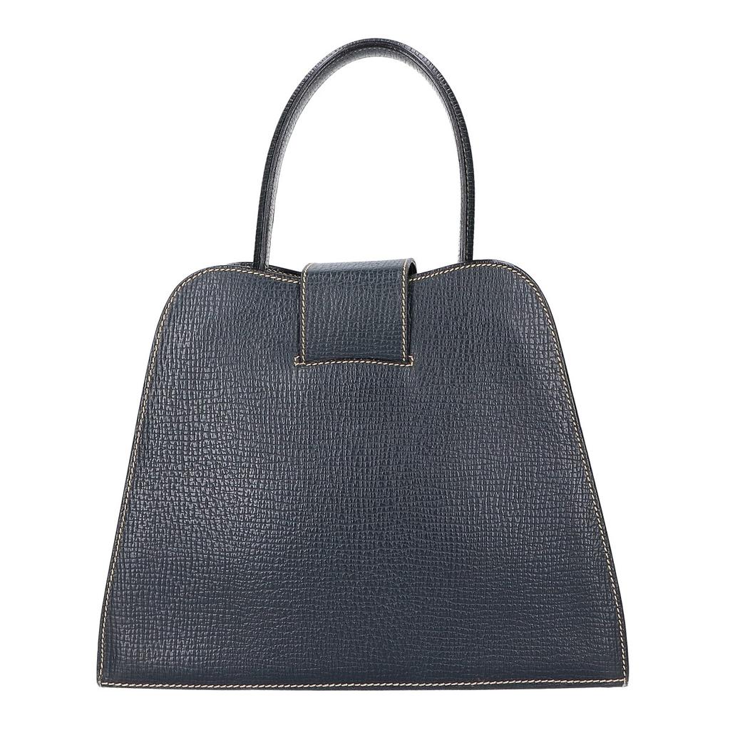 Loewe Turn Lock Design 2-way Handbag NavyUsed