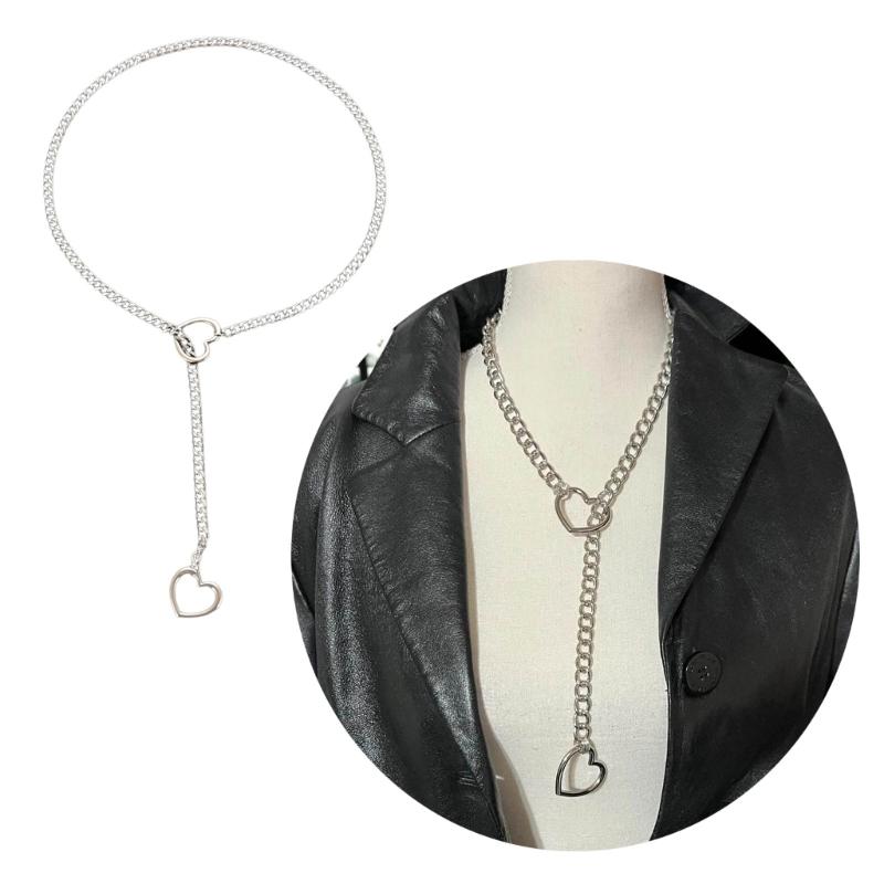 Простое полое ожерелье с подвеской в виде сердца для женщин, модные геометрические ожерелья с ключицами, ювелирные изделия для свадебной вечеринки