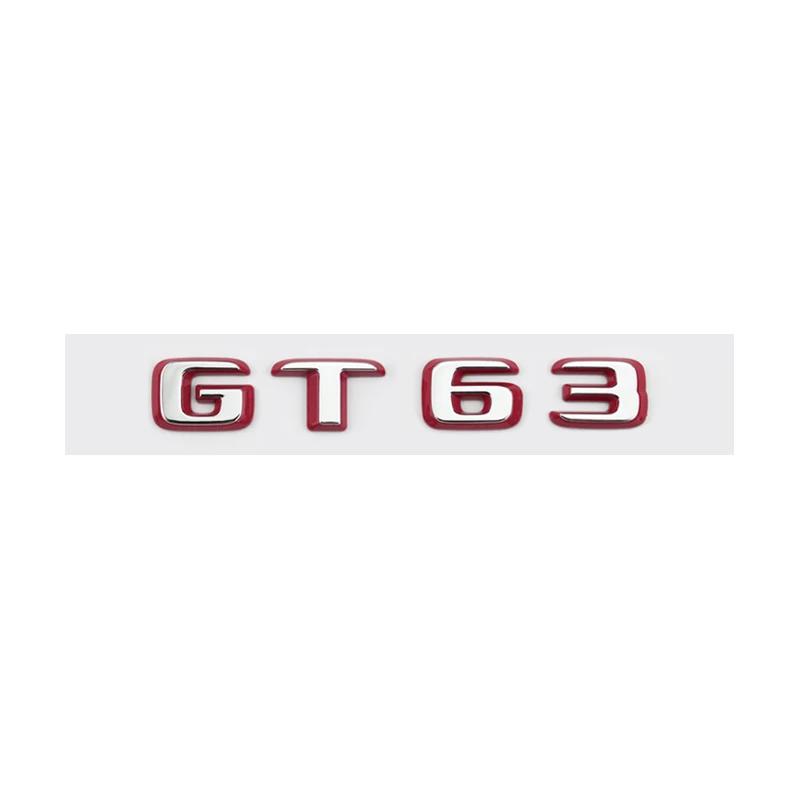 Подходит для Mercedes Benz задняя наклейка с буквами серебристо-красная версия C63S GT63S S63LGLE53 SL63S модификация W205 W206 C190 X290