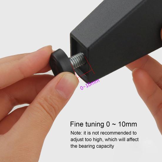 4 шт./компл. регулируемые ножки шкафа, сильная несущая способность, квадратная опорная плита из алюминиевого сплава, наклонная мебельная ножка для дома