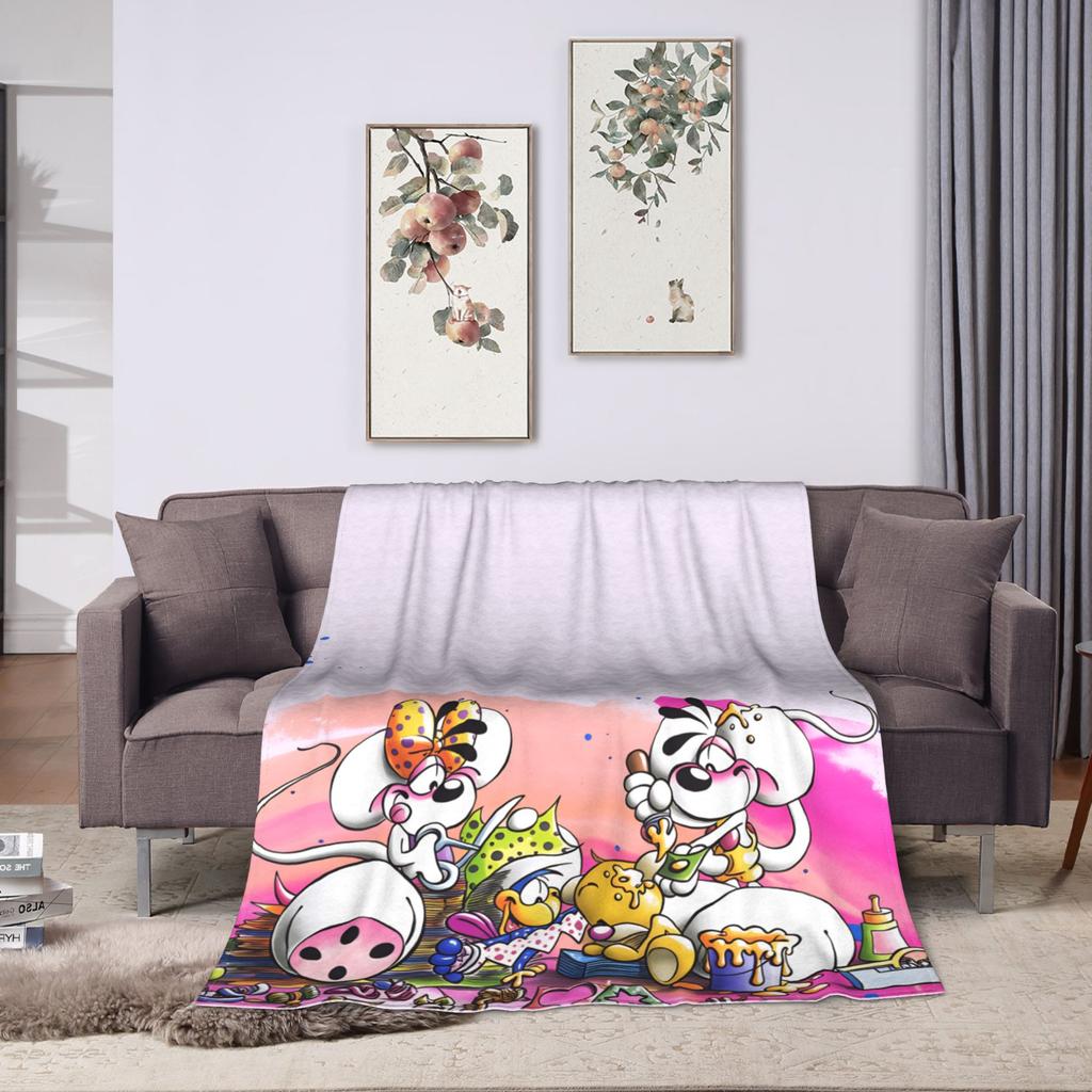 Christmas Diddl Super Soft Blankets Travel Plush Throw Blanket Funny Living Room Flannel Bedspread Sofa Bed Cover