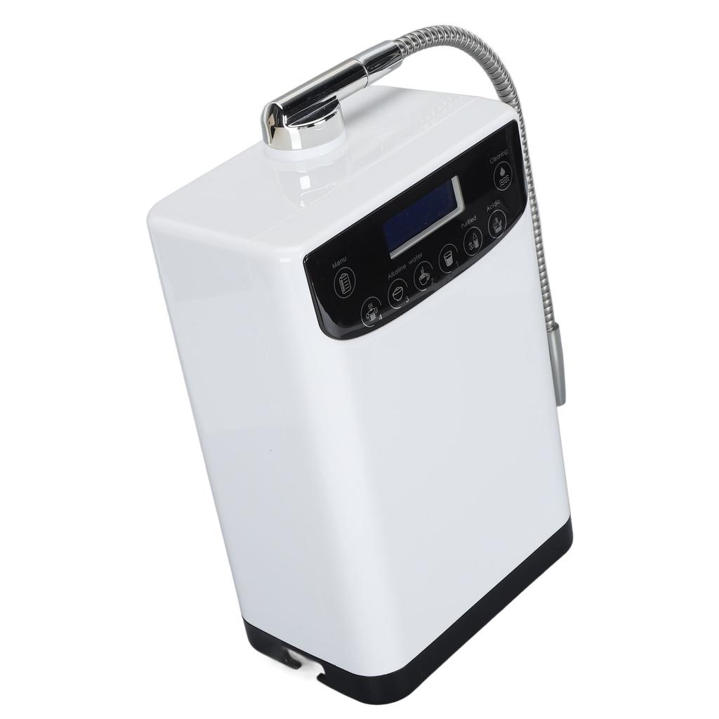 Hydrogen Rich Alkaline Water Machine White LED Display Touch Control Automatic Cleaning Alkaline