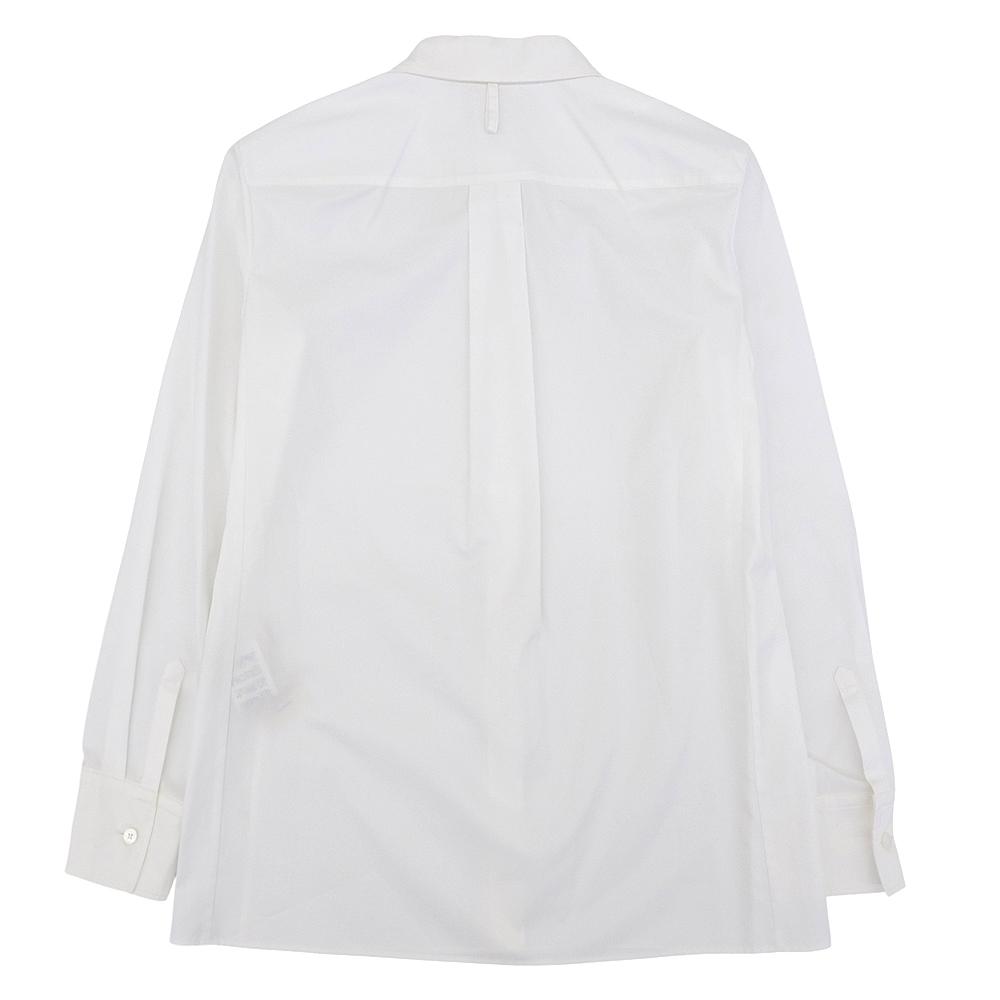 HERMES Excellent condition Caleche embroidered regular shirt, women's, white, size 34, 3H0627DV, 2023AW tops 34 whiteUsed