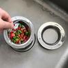 Кухонный сливной фильтр из нержавеющей стали для раковины, антизасорный фильтр для отходов