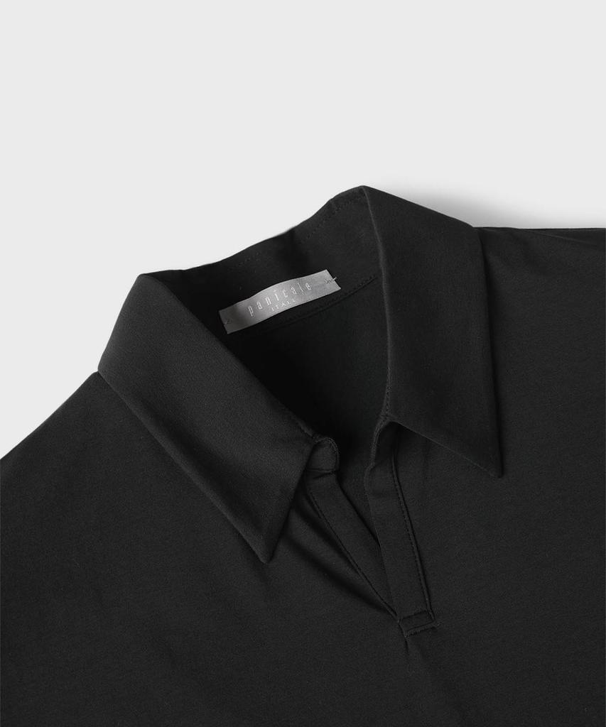 PANICALE Johnny Collar Stretch Cotton Polo Shirt [2 Colors]