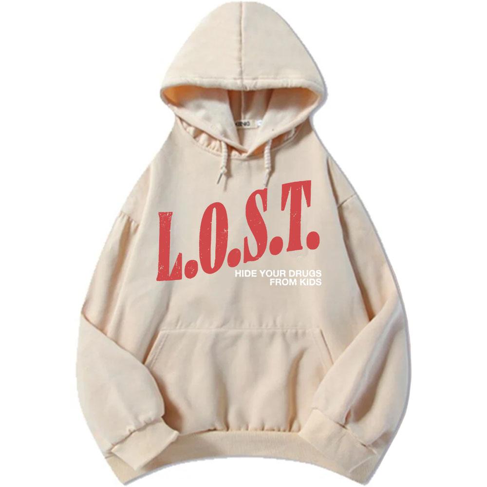 Mgk Lost Americana Hoodies Fashion Autumn Fleece Hooded Sweatshirts Casual Long Sleeve Male Pullovers Graphic Print Tops