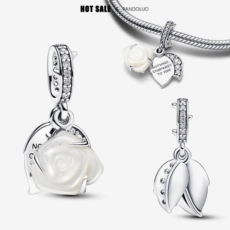 Новинка Медный Кулон Любви Красный Розовый Синий Подходит для Оригинальных DIY Браслетов Pandach Шарм Бусины Вечеринка Мода Подарки на День Рождения Ювелирные Изделия