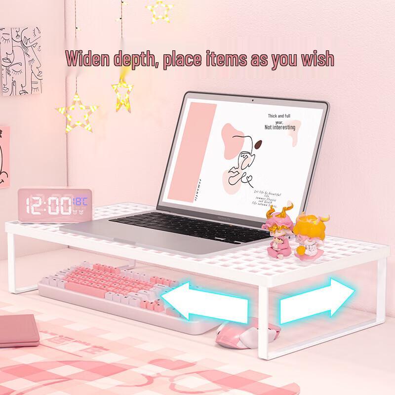 Foldable Metal Laptop & Monitor Riser Stand with Pen Holder