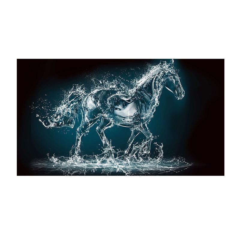 Три бегущие лошади Картина на холсте Искусство животных Постеры и принты Современная живопись Настенные картины для гостиной Домашний декор