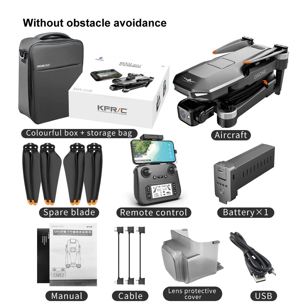 KF104 / KF104MAX2 Профессиональный Дрон WIFI 360 Обход Препятствий Сенсорный Экран FPV Бесколлекторный С 4K Камерой 3-Осевой Подвес RC Дрон