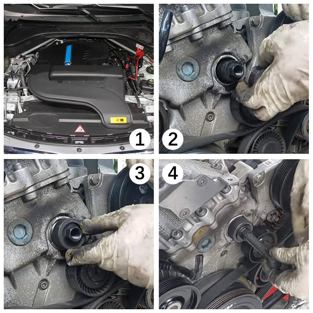 Инструменты для снятия и разборки цепи звездочки, съемник для дизельного двигателя автомобиля для двигателя BMW M47 M57, 1 комплект инструментов для снятия топливного насоса