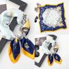 Spring/Summer New Women'S Silk Scarf 70 * 70cm Simulated Silk Twill Square Scarf Fashion Printed Large Square Scarf Professional Scarf