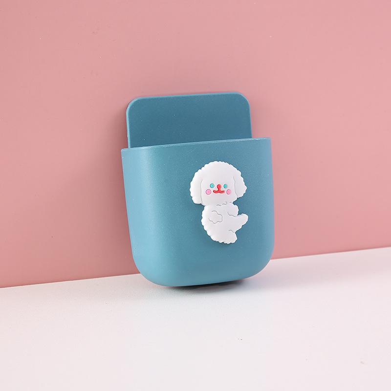 Мультяшный настенный ящик для хранения вещей, зарядное устройство для мобильного телефона, ящик для хранения с дистанционным управлением, прикроватная вешалка, настенный держатель, организация