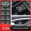 BJYL6 Interior Stickers Car Interior Dekoration Stickers Badges Auto Styling For Lexus F-SPORT ES RX NX LS UX LM LX GX LC RZ IS CT GS
