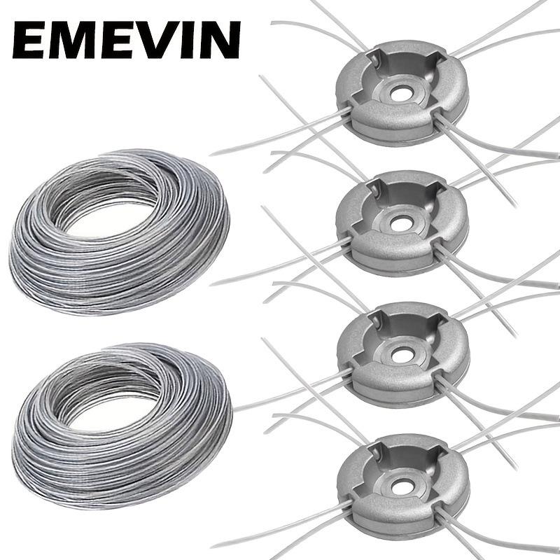 Durable Aluminum Lawn Mower Trimmer Head - No Rope Replacement Needed