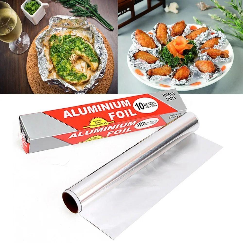 5M/10M/20M Thickened Barbecue Tin Foil Roll Disposable Baking Wrap Tin Foil  for Ovens Freezers