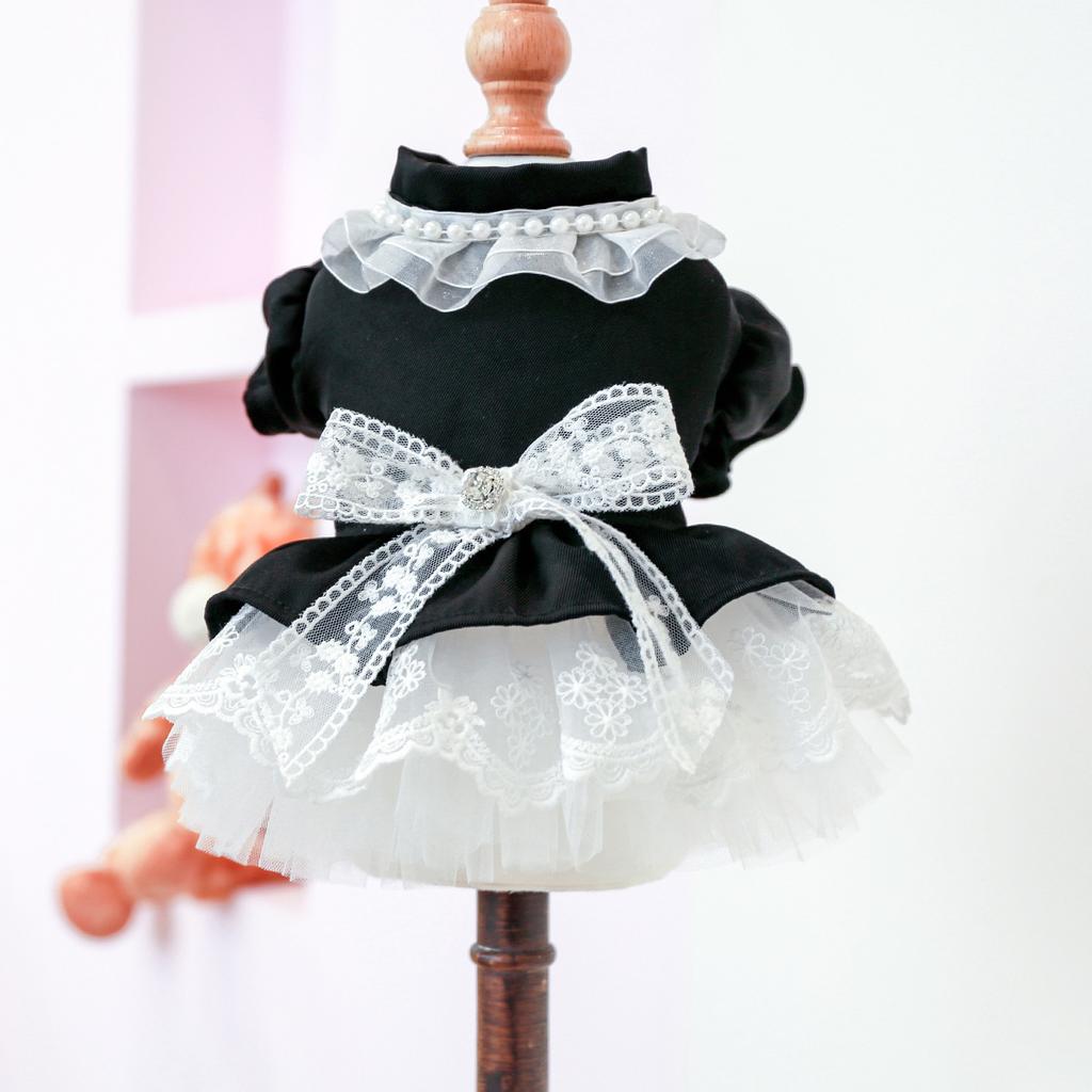 Pet Circle Dogs Cats Cats Apparel Puffy Saree Chest and Back High-end Dresses Dresses Wedding Collection