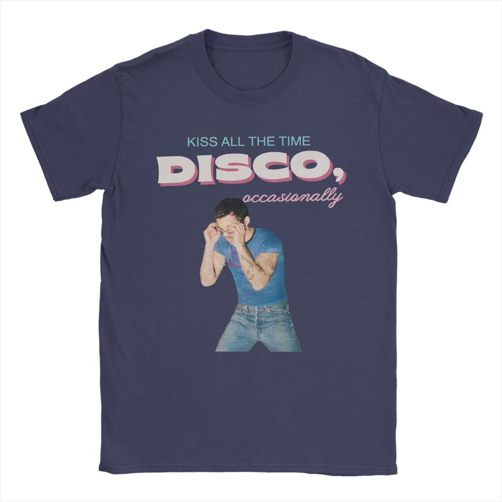 Harrys Styles Kiss All the Time Disco Occasionally T Shirt for Unisex 100 Cotton TShirt Crewneck Tee Shirt Short Sleeve Clothes