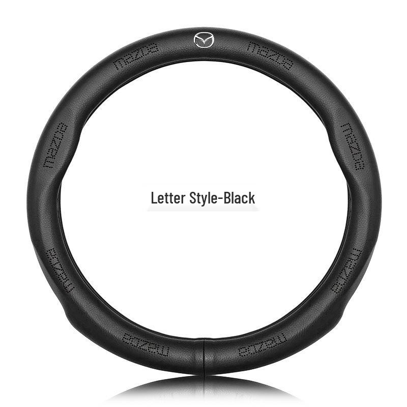 Оплетка на руль из натуральной кожи Mazda: Нескользящий, Влагоотводящий, Ультратонкий, Дышащий, Перфорированный, Универсальный для всех сезонов
