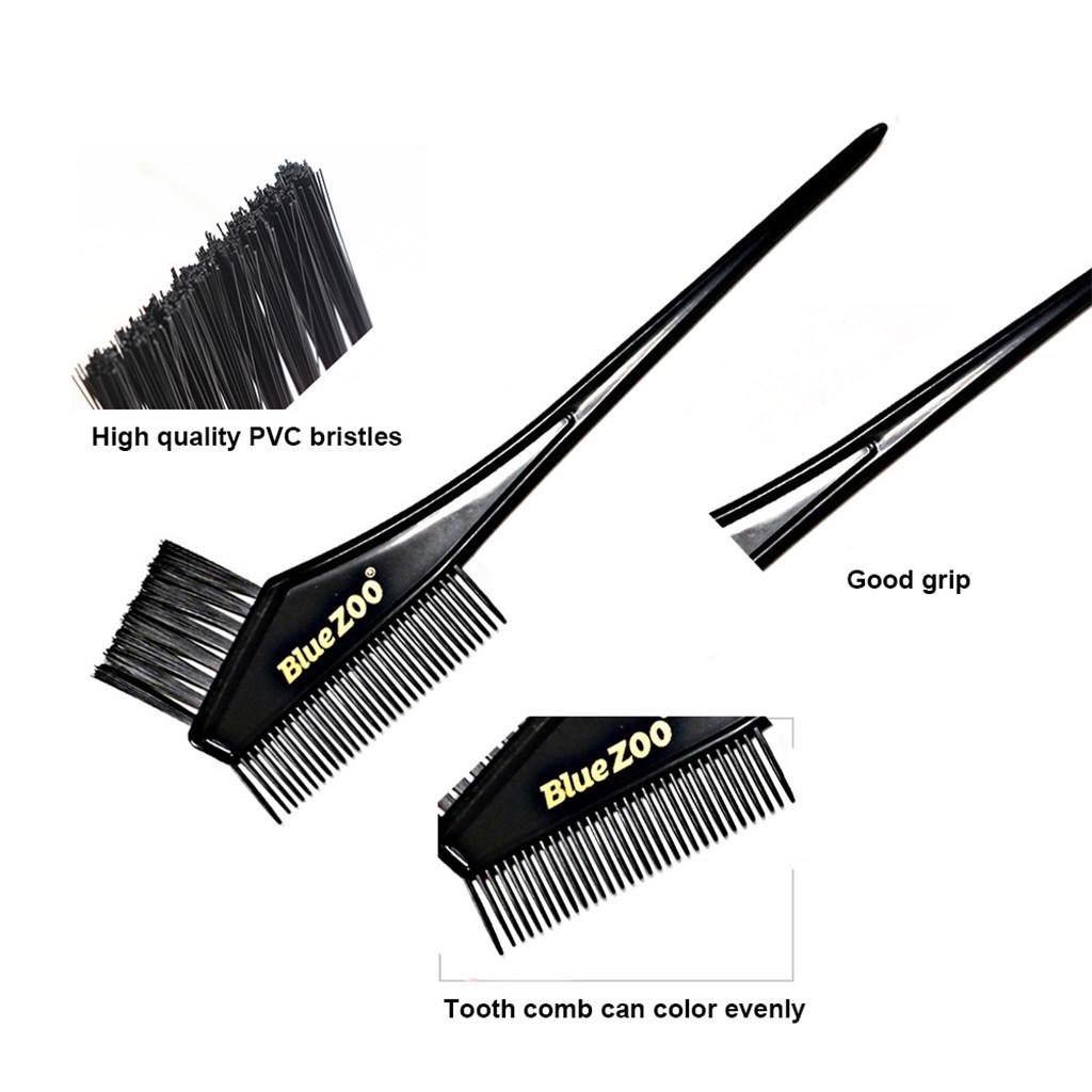 3 шт./компл. пластиковых кистей для окрашивания волос, расческа, чаша, набор инструментов для укладки волос